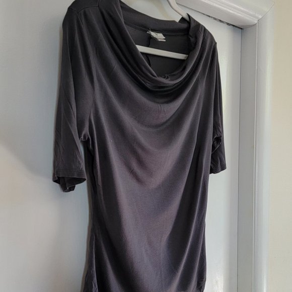 Worthington Cowl Neck Blouse in Gray - Picture 3 of 5